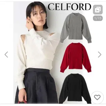 CELFORD 화이트 니트