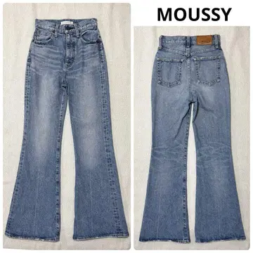 새상품급 MOUSSY MVS FLARE 마우지 플레어 데님 Y2K 블루