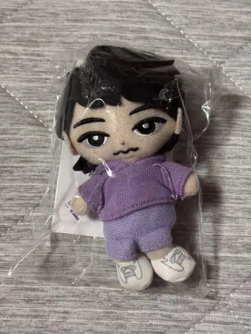 봉제 인형 캐릭터 보라색 의류