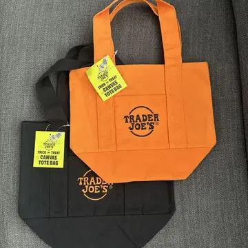 TRADER JOE'S 할로윈 한정판 미니 토트백 2색 세트