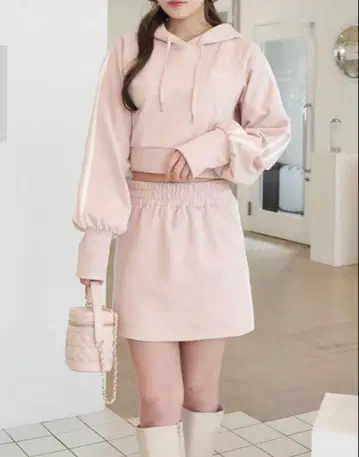 POMME d'amour Pd' hoodie setup baby pink