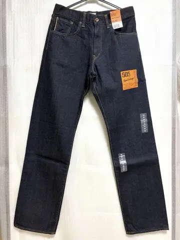EDWIN LOT-505 스트레이트 데님 다크 블루
