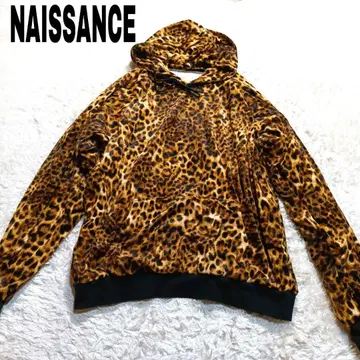 NAISSANCE 쿠마가이 타카시 레오파드 기모 후드티 루즈핏