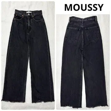 MOUSSY 마우지 블랙 데님 HW 90S BLK STRAIGHT