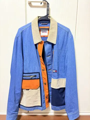 Tommy Hilfiger 데님 자켓 컬러 블록