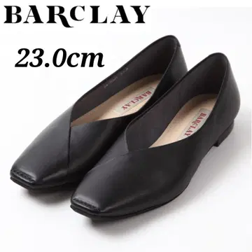 BARCLAY 버클레이 아웃스티치 V컷 신발 블랙 23cm