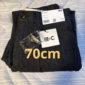 유니클로C 턱 스트레이트 팬츠 70cm