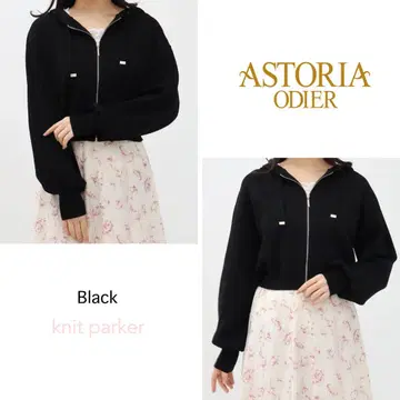 ASTORIA ODIER 총알 크롭 니트 후드티