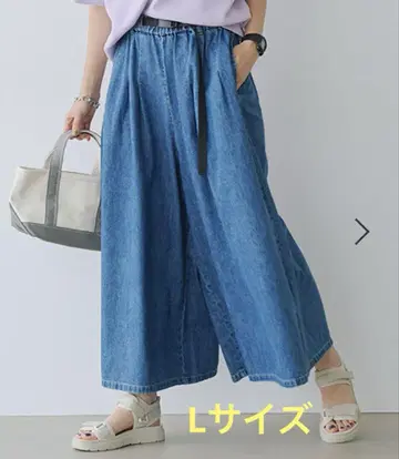 studio clip 턱 데님 스카초 이번 시즌 L 사이즈