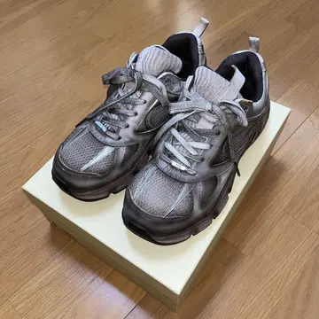 H&M h2 콜라보 메쉬 스니커즈 42 26.5 브라운