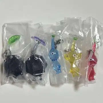 메지루시 액세서리 피크민 바위 빨강 파랑 노랑 얼음 가챠