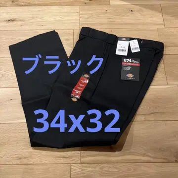 [ 미사용 새상품 ] 디키즈 874 워크 팬츠 34 x 32 블랙