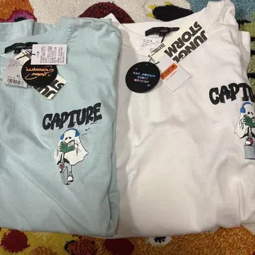 CAPTURE T셔츠 2종 세트 L 사이즈