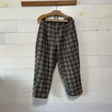 네프 트위드 기장 애매한 팬츠 L handmade