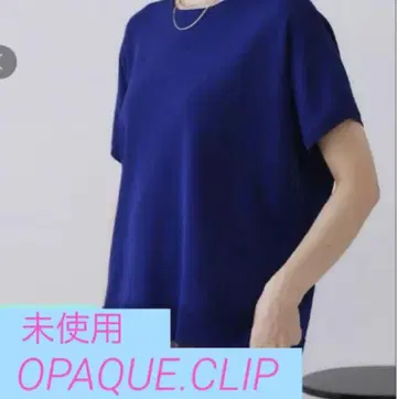 미착용 OPAQUE.CLIP 블루 니트 L 사이즈