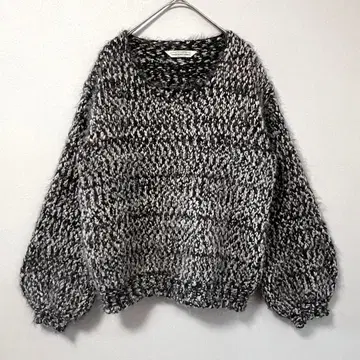 TORRAZZO DONNA 로우게이지 니트 U넥 그레이 F
