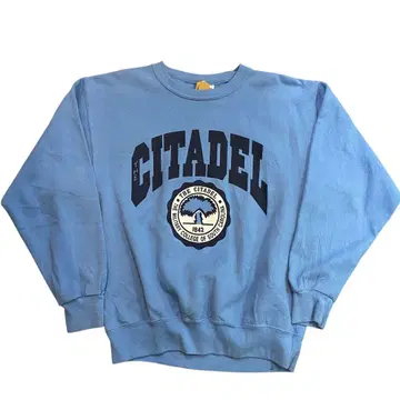 빈티지 80s 칼리지 맨투맨 m 대학 시타델 아메카지 구제 의류