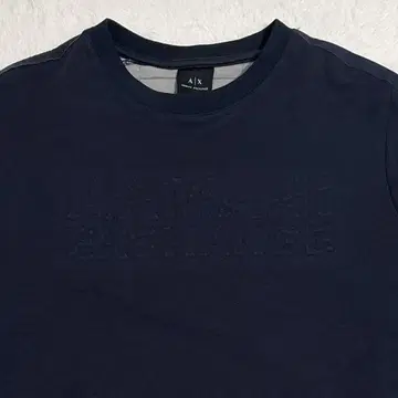 ARMANI EXCHANGE 트레이닝복 S 네이비 입체 로고 퀼팅