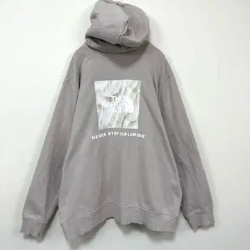 THE NORTH FACE 후드티 XL 베이지 계열 백 로고