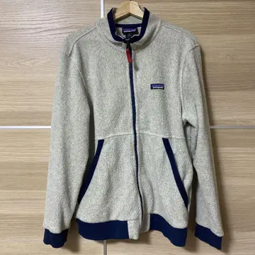 patagonia 플리스 자켓 M 베이지/네이비