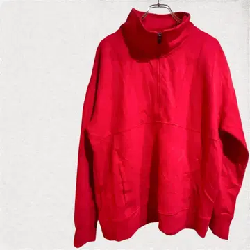 Gaiam 하프 지퍼 트레이닝복 XL 레드