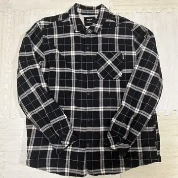 hurley 체크 보아 셔츠 자켓