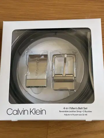 미사용 새상품 Calvin Klein (캘빈클라인) ck 가죽 벨트 세트
