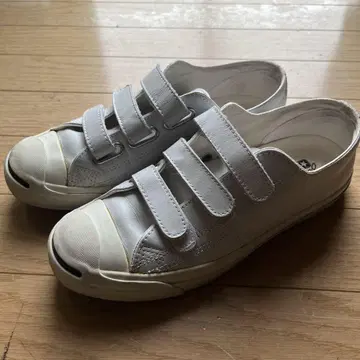 Jack Purcell 화이트 슬립온 스니커즈