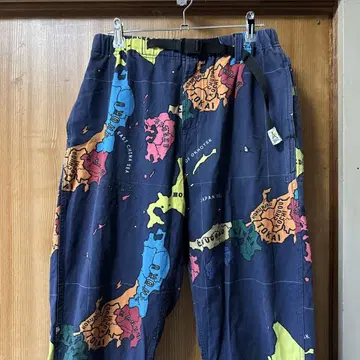 고슬로우캐러밴 일본 지도 도안 이지 팬츠