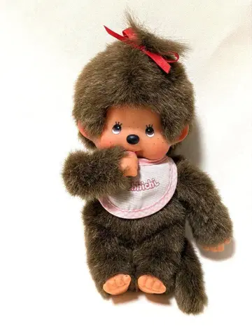 몬치치 여아 세키구치 정품 리본 포함 봉제 인형 쇼와 레트로