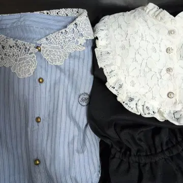 LL 아오키 미사코 시마무라 셔츠 원피스 요크 원피스 시마미사