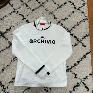 archivio 긴팔 피케 셔츠 38 화이트