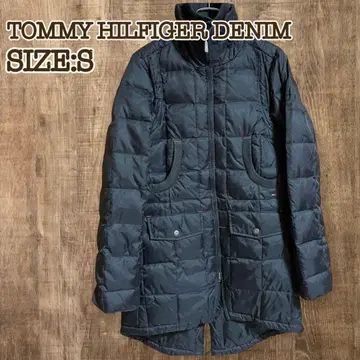 타미힐피거 롱 다운 코트 블랙 S