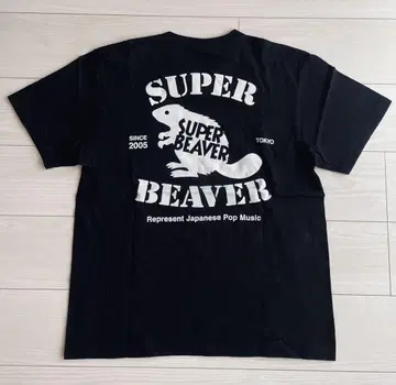 SUPER BEAVER 백드롭 T셔츠 L 사이즈