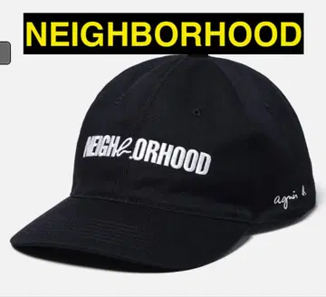 [ 미사용 새상품 ] NEIGHBORHOOD x agns b. 캡 블랙