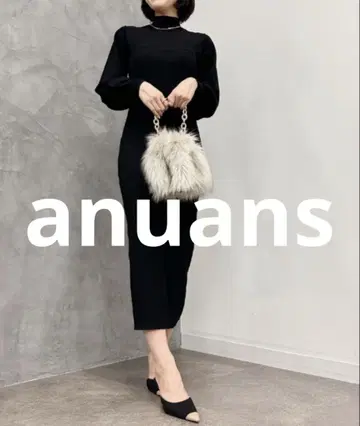 새상품급 anuans 니트 원피스 FREE 블랙 여성용