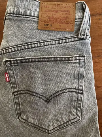 Levi's 501 스키니 데님 그레이 W25