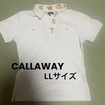 화이트 플라워 무늬 옷깃 여성용 셔츠 L L