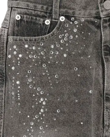 완판템 큐빅 데님 팬츠