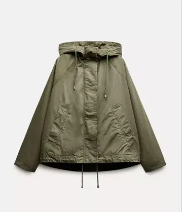 새상품 ZARA 후드티 밀리터리 S (7~9호)