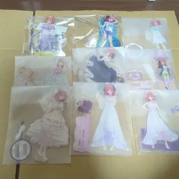 5등분의 신부 나카노 니노 아크릴 스탠드 세트 9개