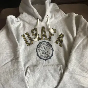챔피온 USAFA 후드 부착 후드티 그레이