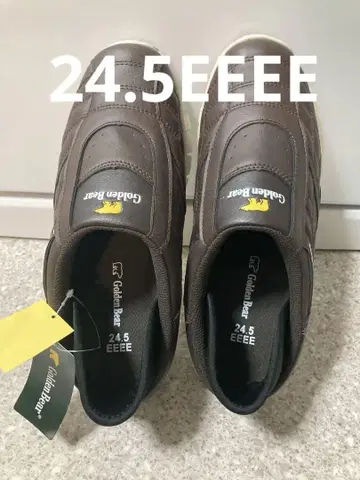 미사용! Golden Bear 슬립온 스니커즈 24.5am