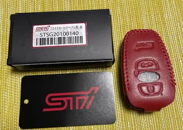 [ 새상품 ] 스바루 STI 라무 가죽 키케이스 레드