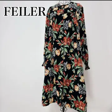[ 새상품급 ] FEILER 페이 가운 룸웨어 코트 꽃무늬