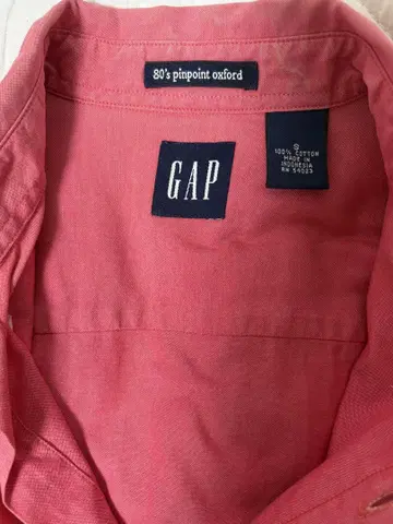 GAP 80's 빈티지 핑크 셔츠