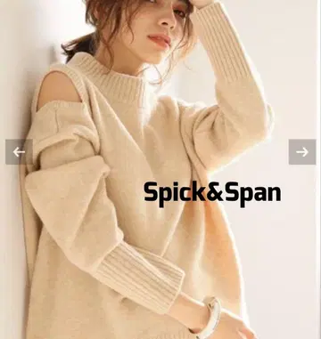 Spick&span 숄더 슬릿 풀오버 니트