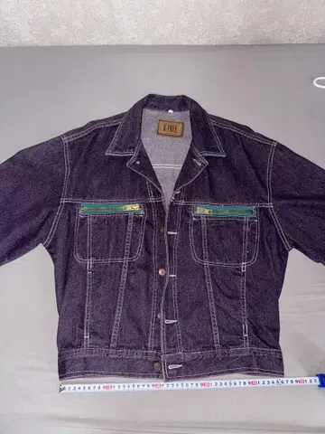 90s 데님 자켓 usa 퍼플