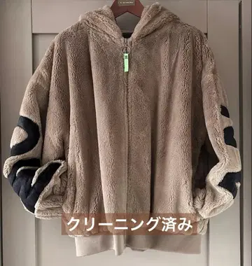 [새상품급] 인조 모피 블루종 BROWN 밀크티 베이지