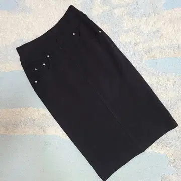 야마다야 스콧 클럽 블랙 타이트 스커트 포켓 부착